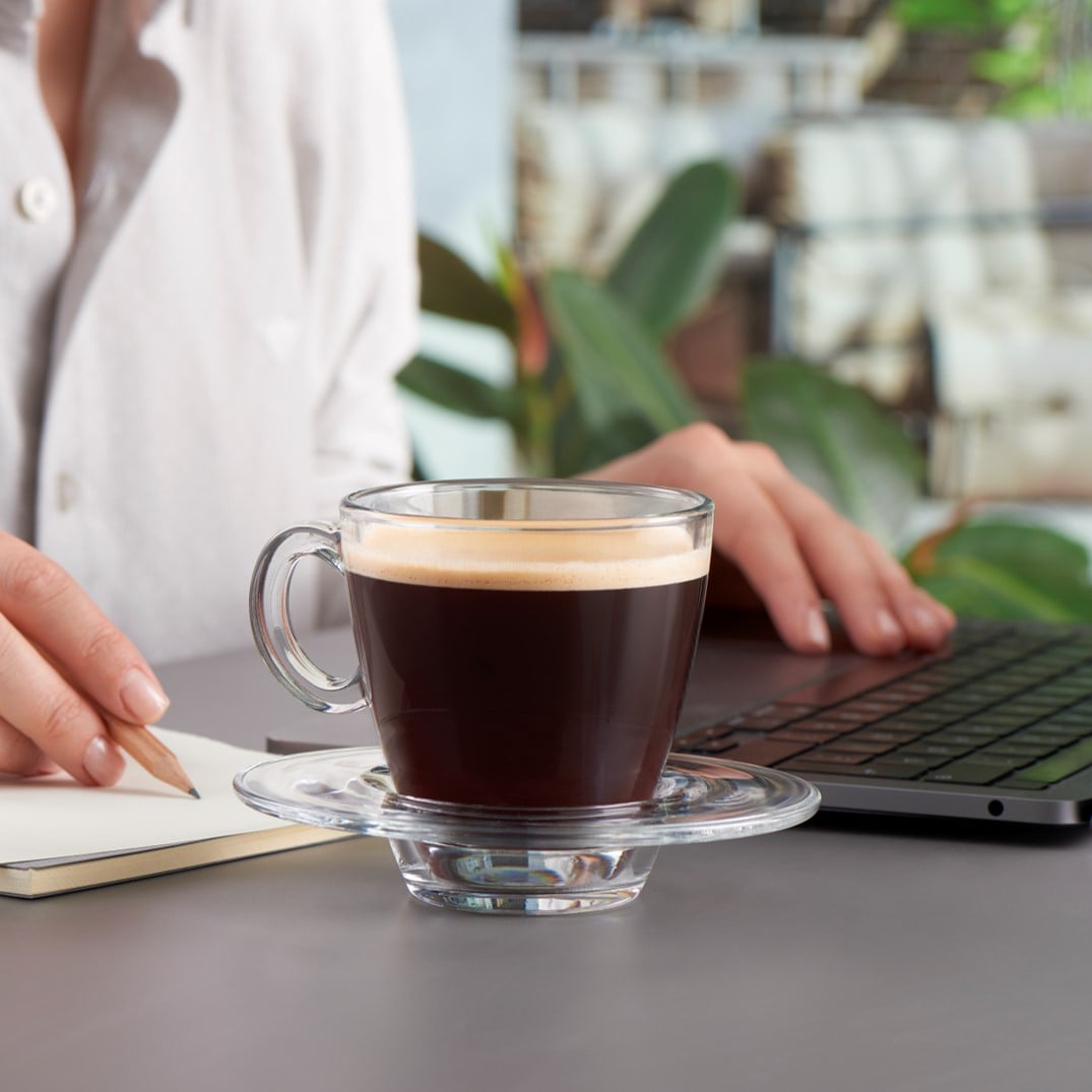 Filxhanë dhe pjatëzë për macchiato Aqua, 21.5 cL