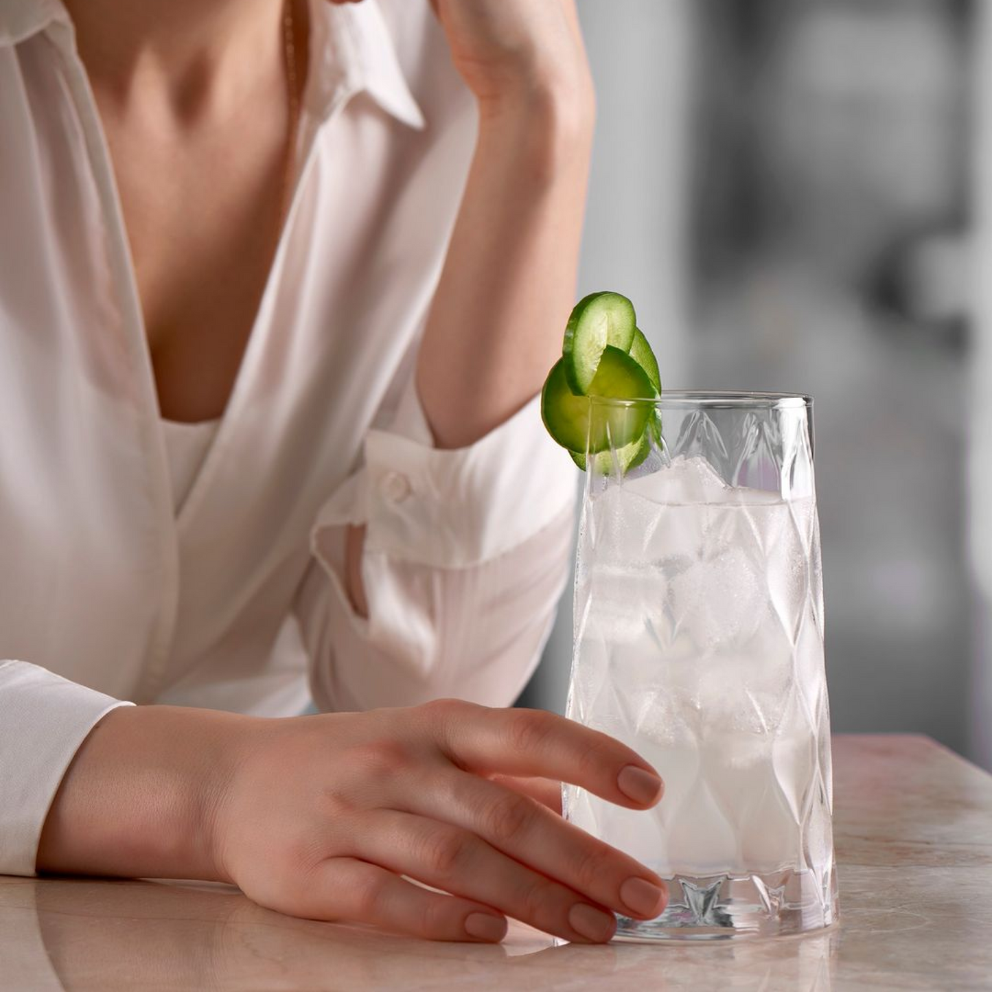 Gotë qelqi për koktej Leafy, 45 cL
