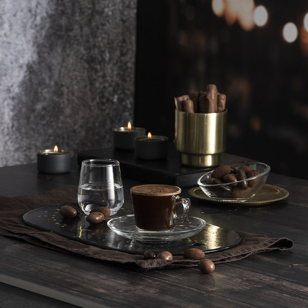 Filxhanë dhe pjatëzë për espresso Vela, 8 cL
