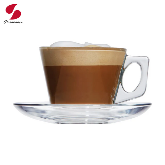 Filxhanë dhe pjatëzë për macchiato Vela, 19 cL