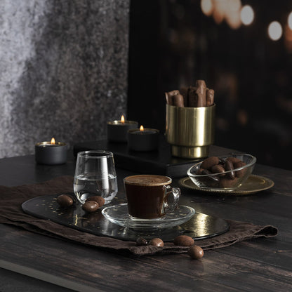 Filxhanë dhe pjatëzë për espresso Vela, 8 cL